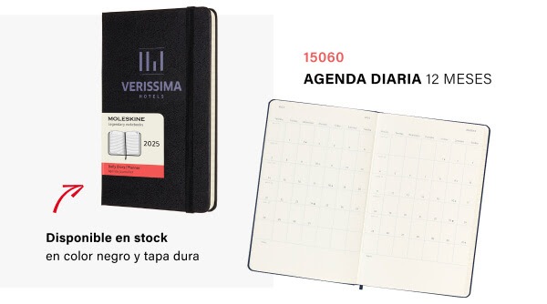 15060 Agenda diaria 12 meses MOLESKiNE 2025