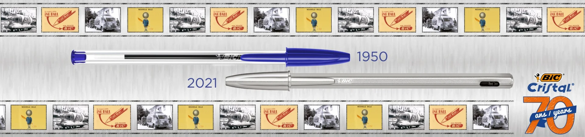 70 años del icónico BIC® Cristal: Descubre su historia