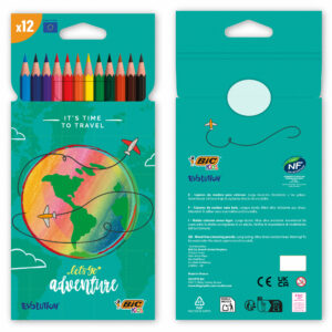 1608 BIC® Kids Evolution® Set de colores x12