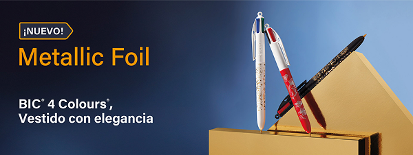 BIC® 4 Colours® Metallic Foil: elegancia metálica para tu empresa